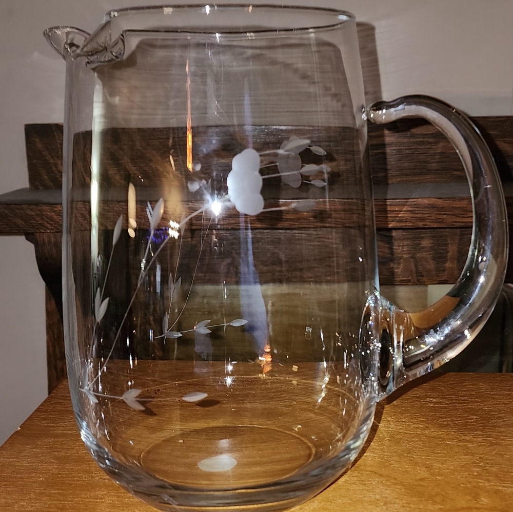 Vintage Princess House Crystal Pitcher NIB